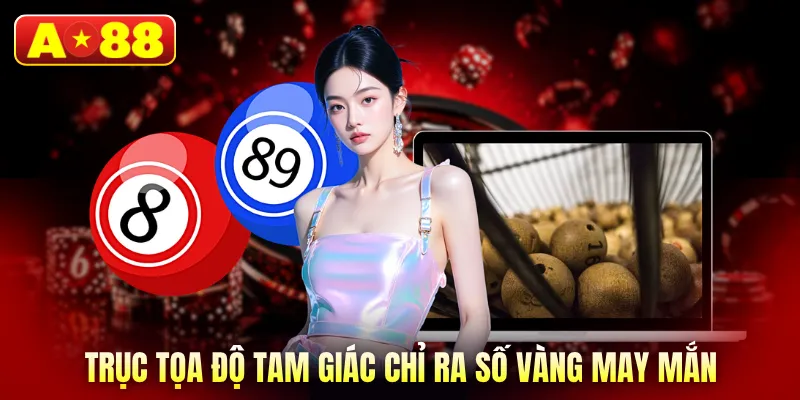Trục tọa độ tam giác chỉ ra số vàng may mắn